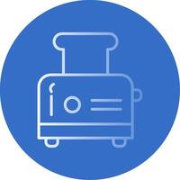 Toaster Flat Bubble Icon vector