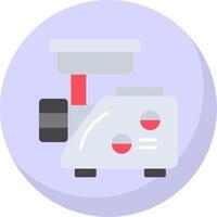 Meat Grinder Flat Bubble Icon vector