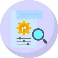 Research Flat Bubble Icon vector