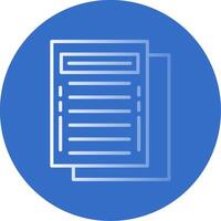 Task Flat Bubble Icon vector