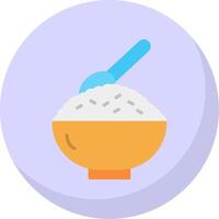 Rice Flat Bubble Icon vector