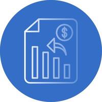 Analytics Flat Bubble Icon vector