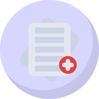 Notes Flat Bubble Icon vector