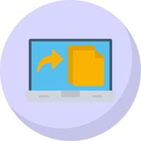 File Flat Bubble Icon vector