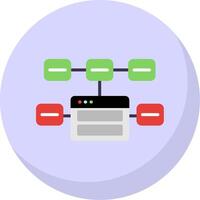 Browser Flat Bubble Icon vector