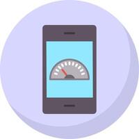 Dashboard Flat Bubble Icon vector