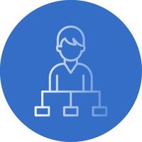 Hierarchy Flat Bubble Icon vector