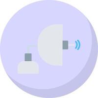 Antenna Flat Bubble Icon vector