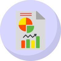 Analytics Flat Bubble Icon vector