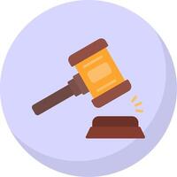 Auction Flat Bubble Icon vector