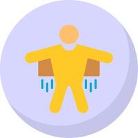 Base Jump Flat Bubble Icon vector