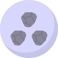 Boulder Flat Bubble Icon vector