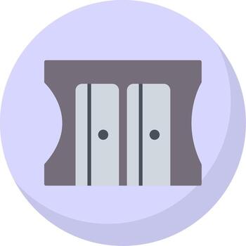 Sharpener Flat Bubble Icon vector