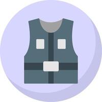 Jacket Flat Bubble Icon vector