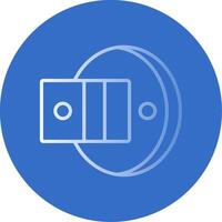 Doorstop Flat Bubble Icon vector