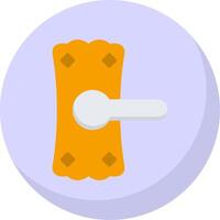 Door Handle Flat Bubble Icon vector