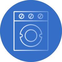 Washer Flat Bubble Icon vector