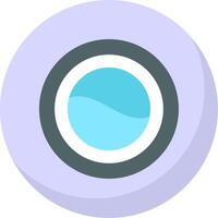 Washer Flat Bubble Icon vector