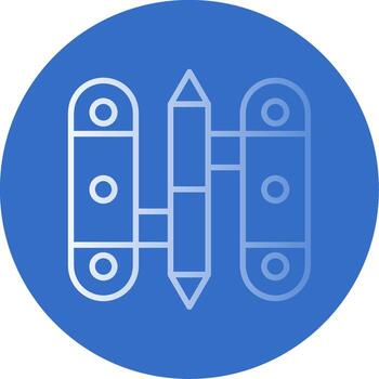 Hinge Flat Bubble Icon vector