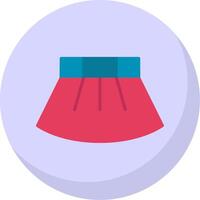 Skirt Flat Bubble Icon vector