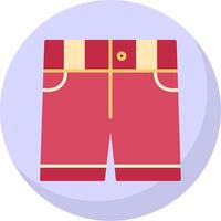 Shorts Flat Bubble Icon vector