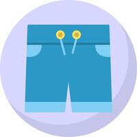 Shorts Flat Bubble Icon vector