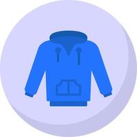 Hoodie Flat Bubble Icon vector