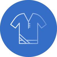 Shirt Flat Bubble Icon vector