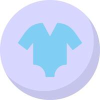 Bodysuit Flat Bubble Icon vector