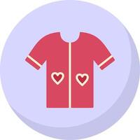 Shirt Flat Bubble Icon vector