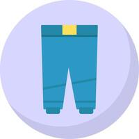 pantalones plano burbuja icono vector