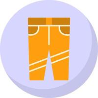 pantalones plano burbuja icono vector
