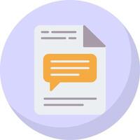 Message Flat Bubble Icon vector