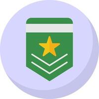 Badge Flat Bubble Icon vector