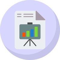 Presentation Flat Bubble Icon vector