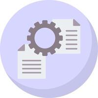 File Management Flat Bubble Icon vector