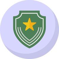 Badge Flat Bubble Icon vector