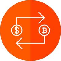 Bitcoin Exchange Line Yellow White Icon vector