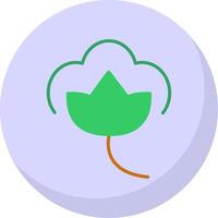 Cotton Flat Bubble Icon vector