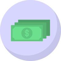 Dollar Flat Bubble Icon vector