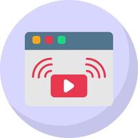 Flat Bubble Icon vector