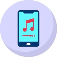 Phone Flat Bubble Icon vector