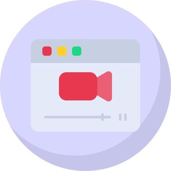 Browser Flat Bubble Icon vector