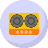 Hob Flat Bubble Icon vector