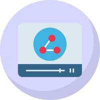 Browser Flat Bubble Icon vector