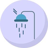 Power Shower Flat Bubble Icon vector