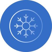 Frost Flat Bubble Icon vector