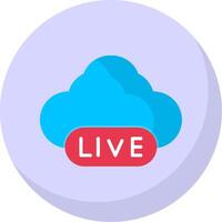 Cloud Flat Bubble Icon vector