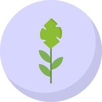 Plant Flat Bubble Icon vector