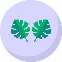 Philodendron Flat Bubble Icon vector